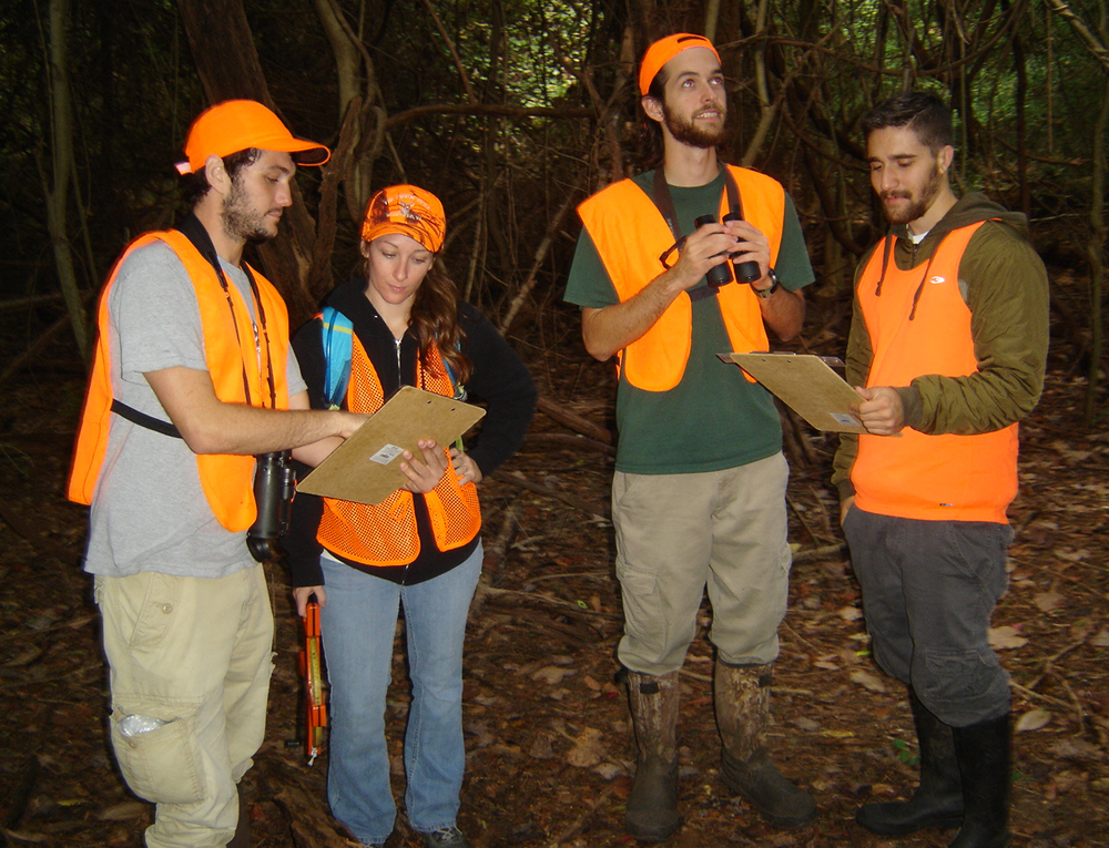 Photo of bird survey team from ODU