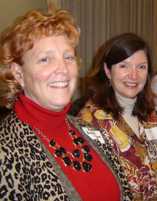 Photo of Kelly Burks-Copes of Army Corps of Engineers and Elizabeth Smith of CCSLRI