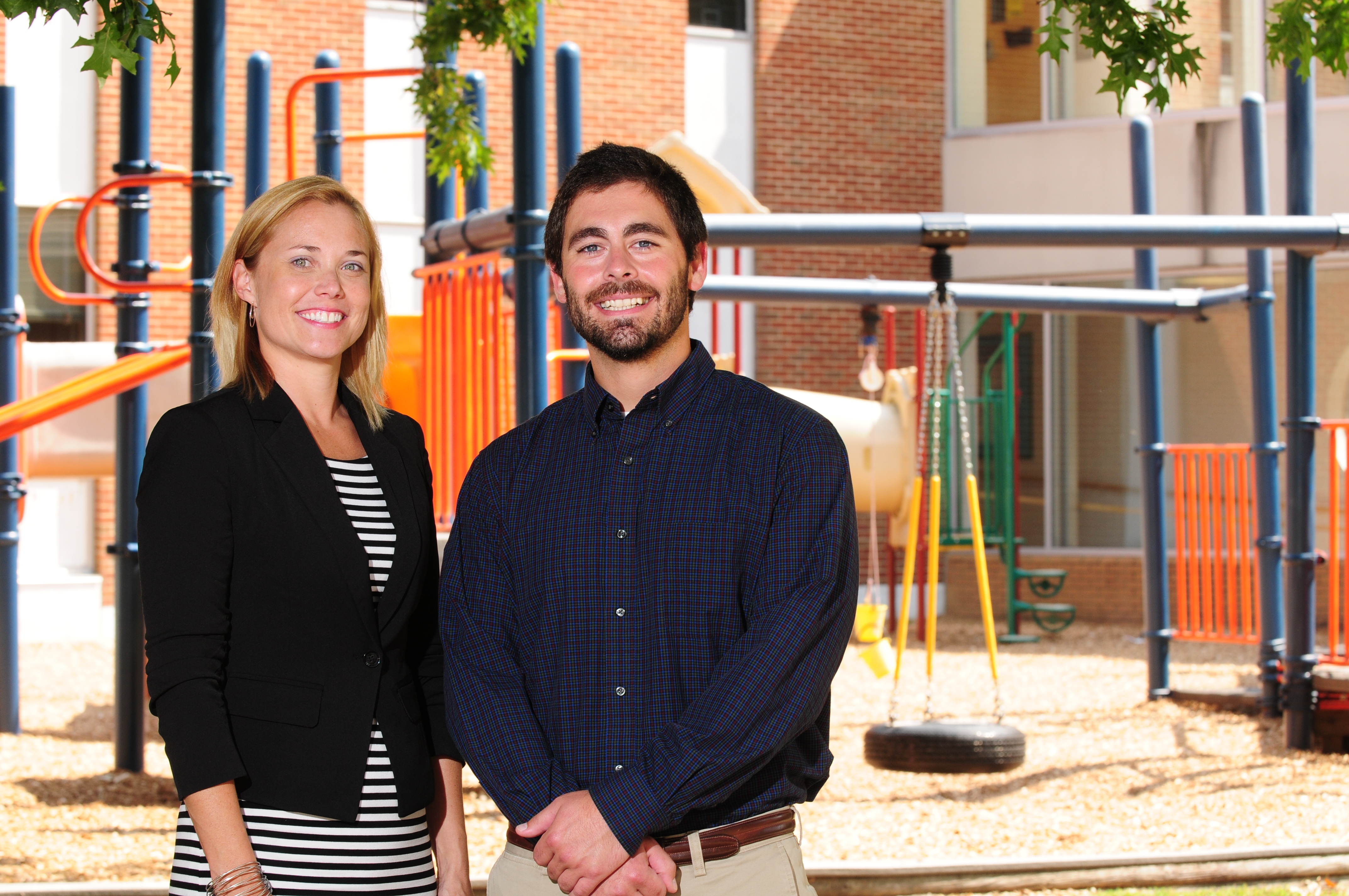 Photo of Early Childhood Policy Center directors Angela Eckhoff and Pete Baker