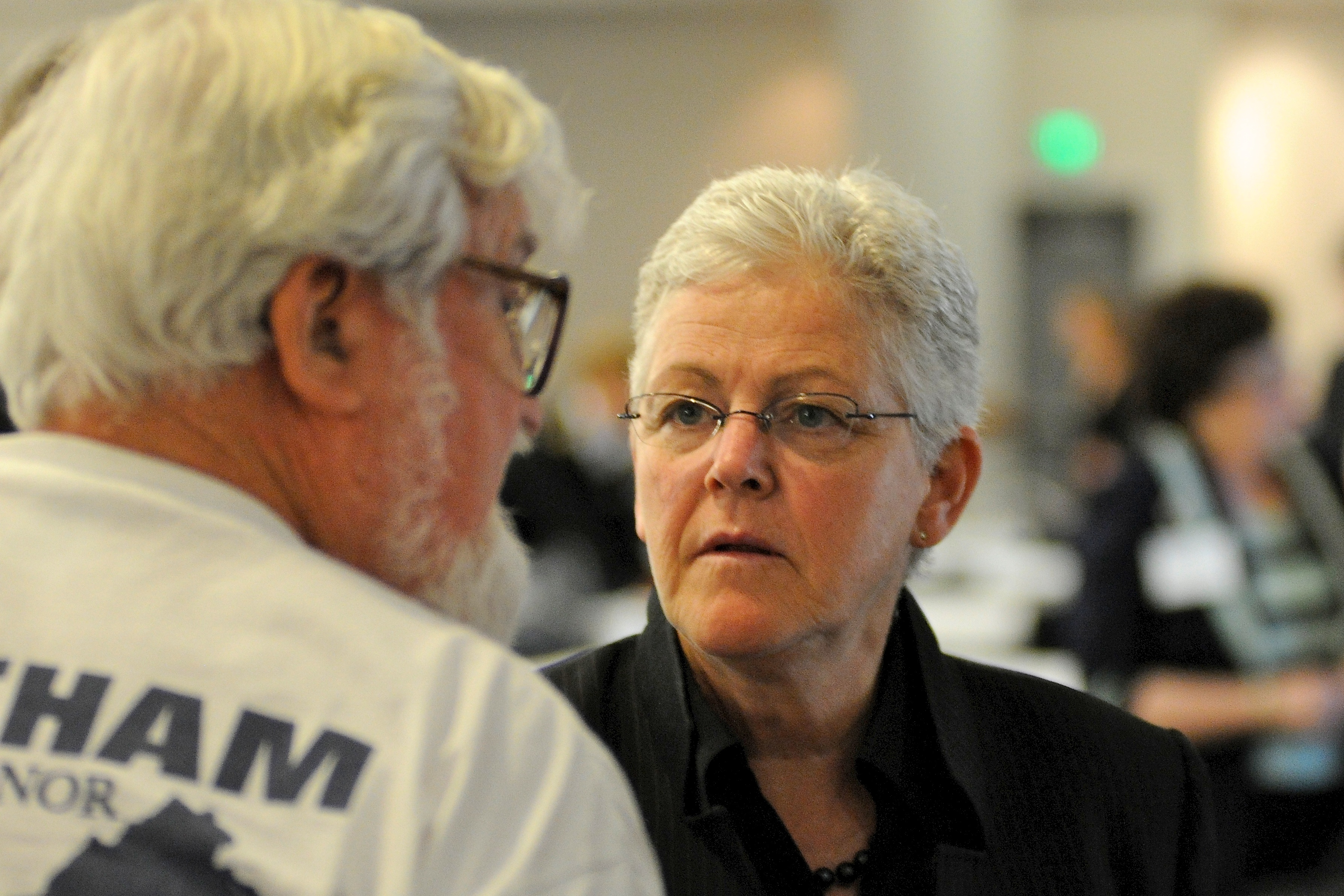 A photo of EPA chief Gina McCarthy at TechSurge conference