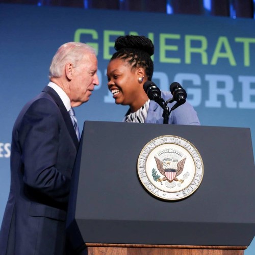 photo of Kishla Conner and Vice President Joe Biden