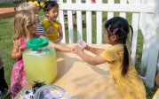 Children at lemonade stand