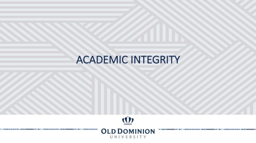 Academic Integrity Powerpoint Cover