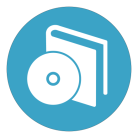 software icon, blue