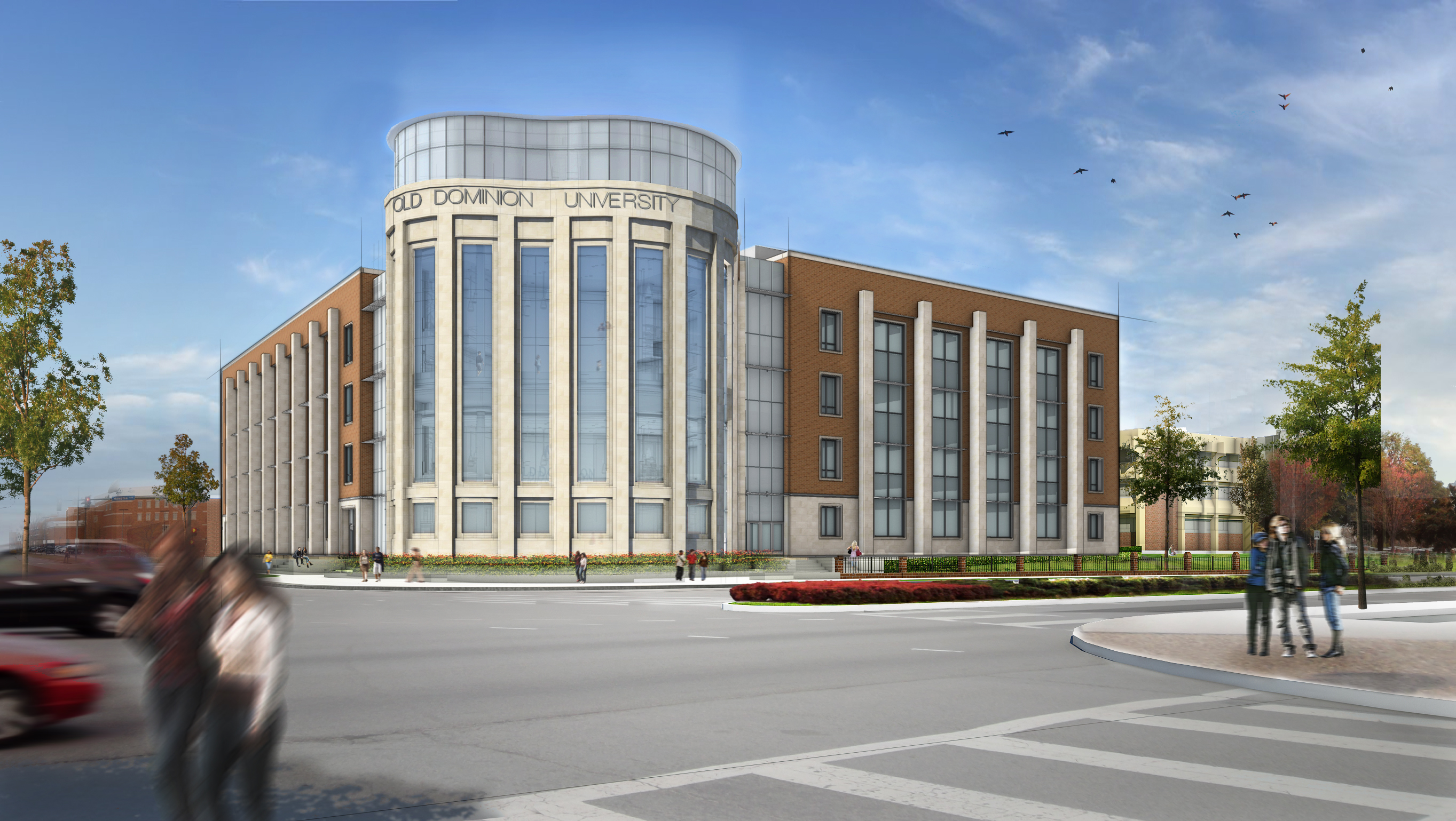 Rendering of the new education building at 43rd Street and Hampton Boulevard