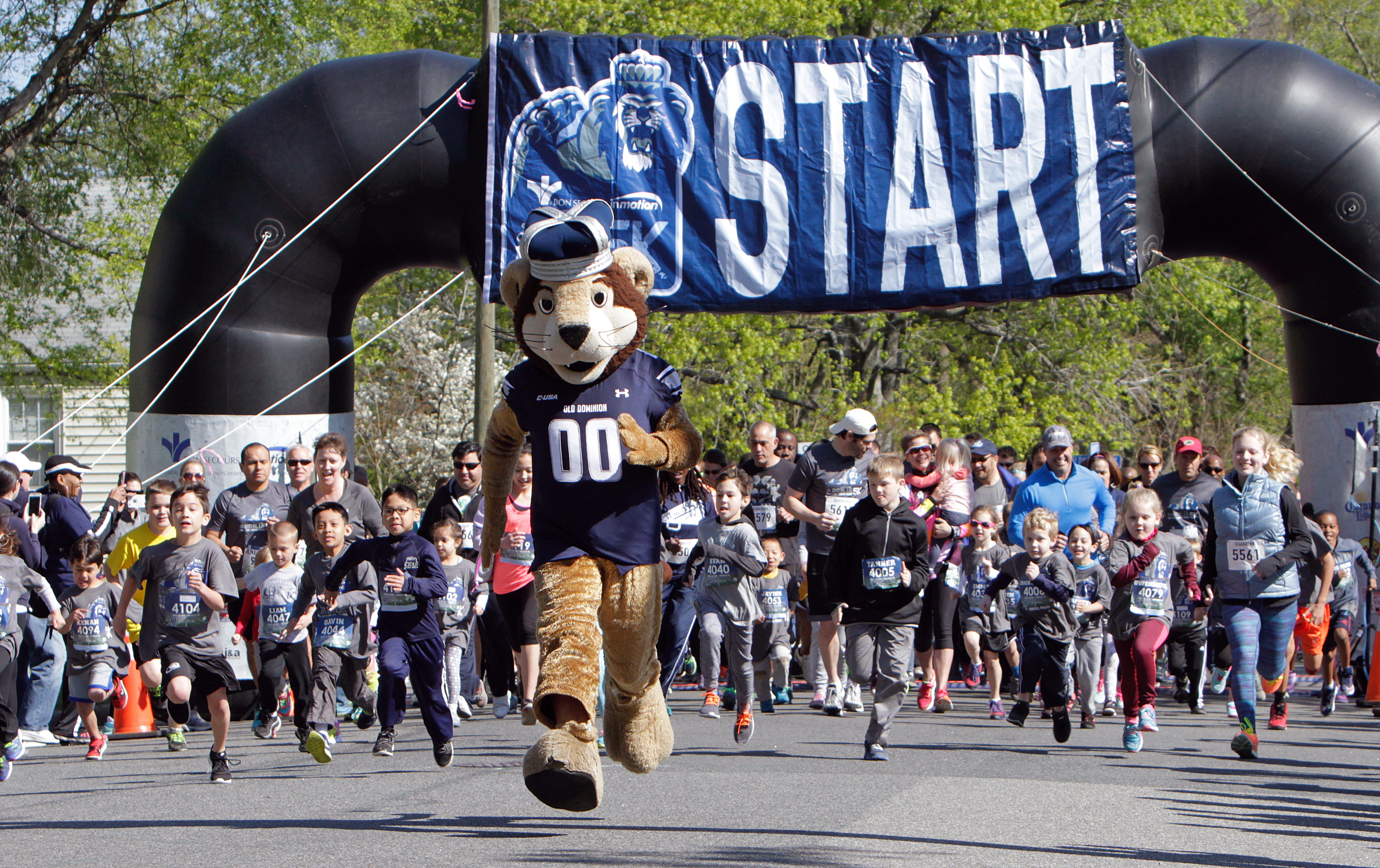 J &amp; A Racing and the Old Dominion Athletic Foundation (ODAF) hosted the Bon Secours in Motion ODU Big Blue 5K and 1K on April 16, 2016 at Foreman Field at S.B Ballard Stadium. The 5K took runners and walkers through the ODU Campus, they finished in Foreman Field at S.B. Ballard Stadium.