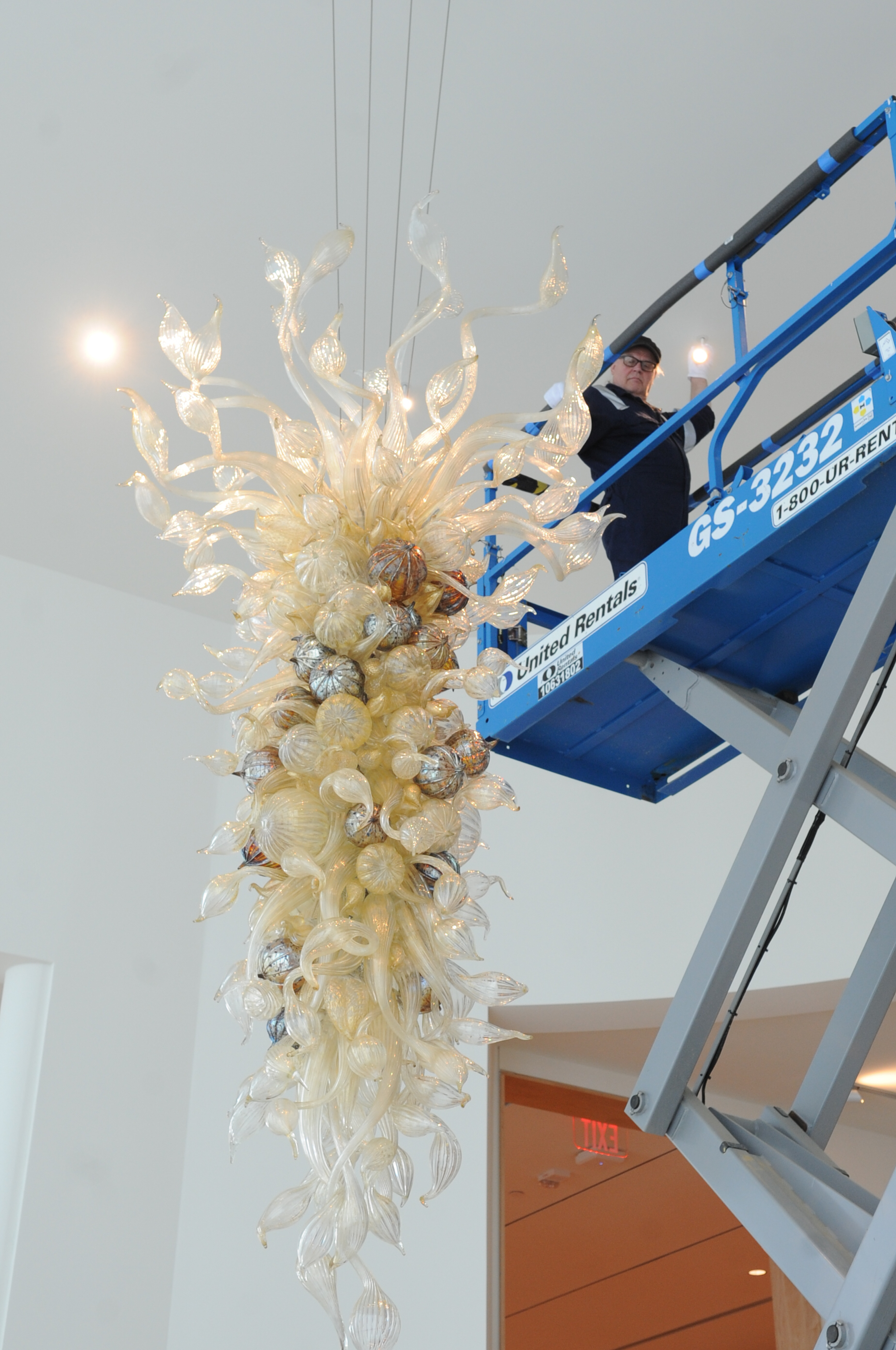 Chihuly Chandelier Installation