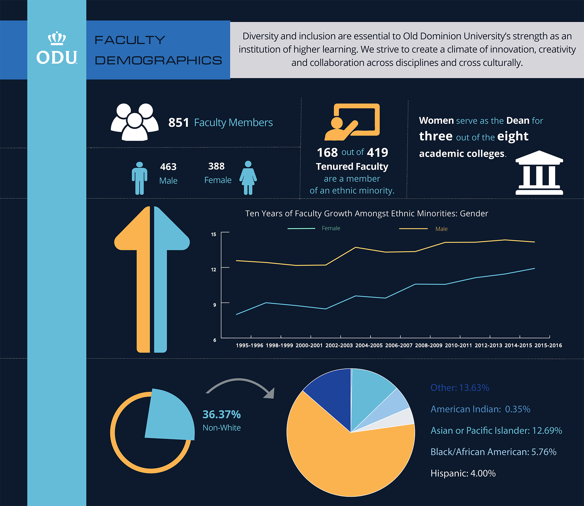 Faculty Diversity Infographic