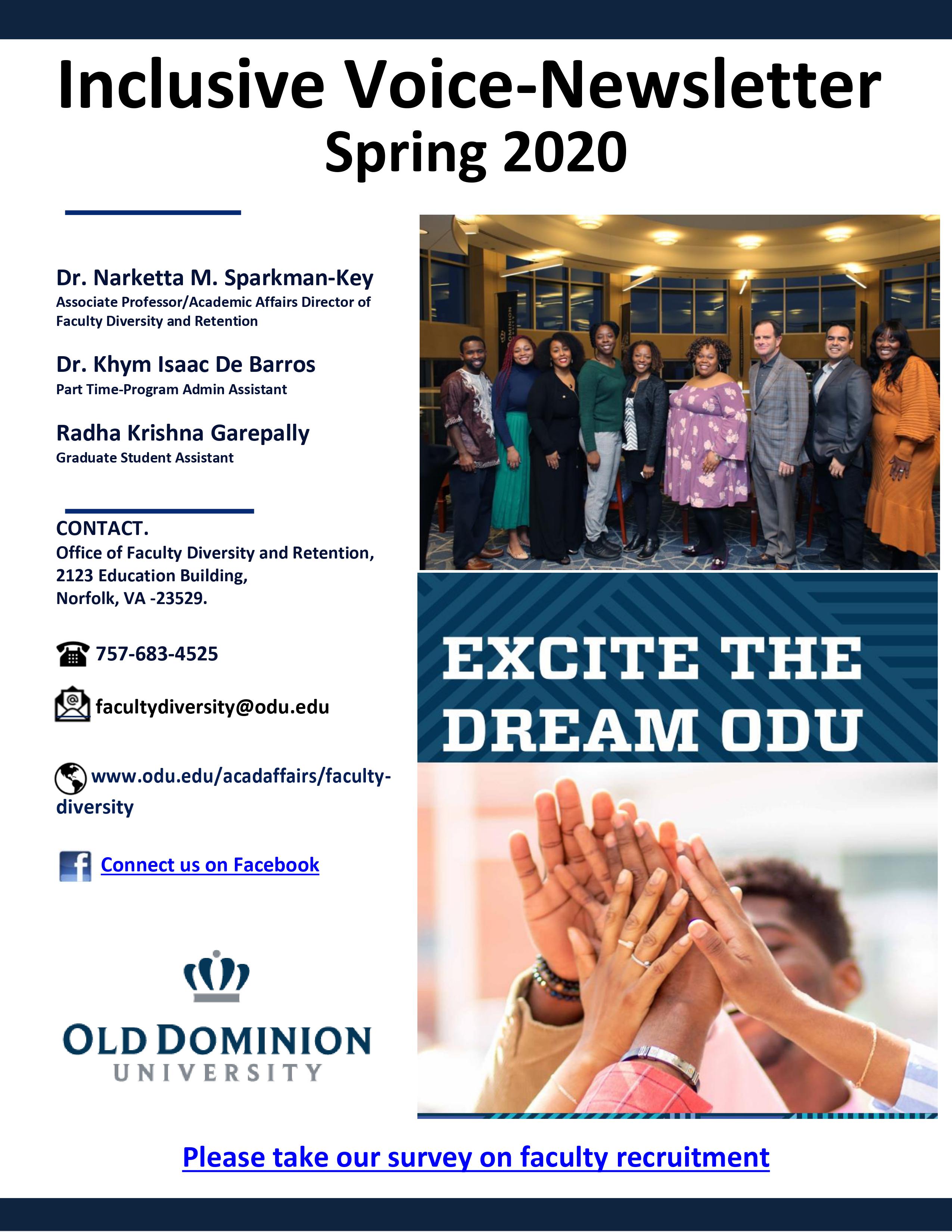 Inclusive Voice Newsletter Spring 2020 Cover