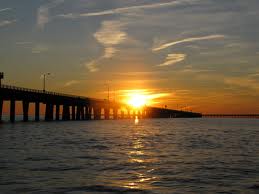 Sunset, bridge