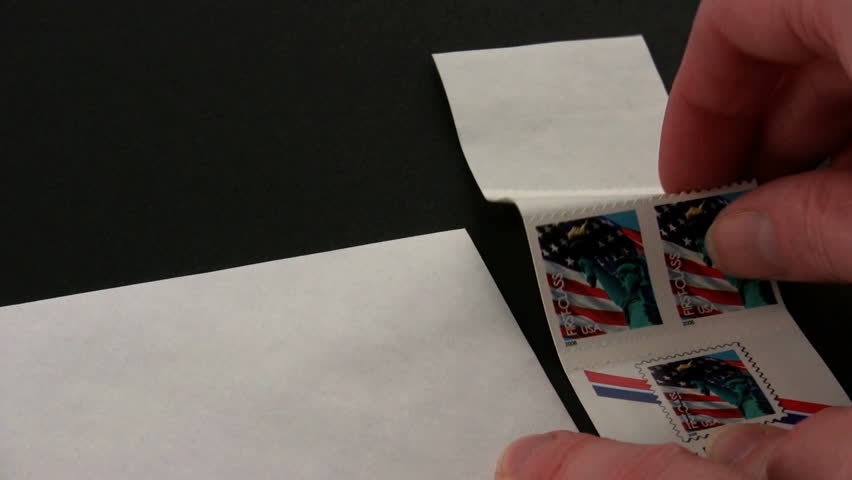 stamp-on-envelope