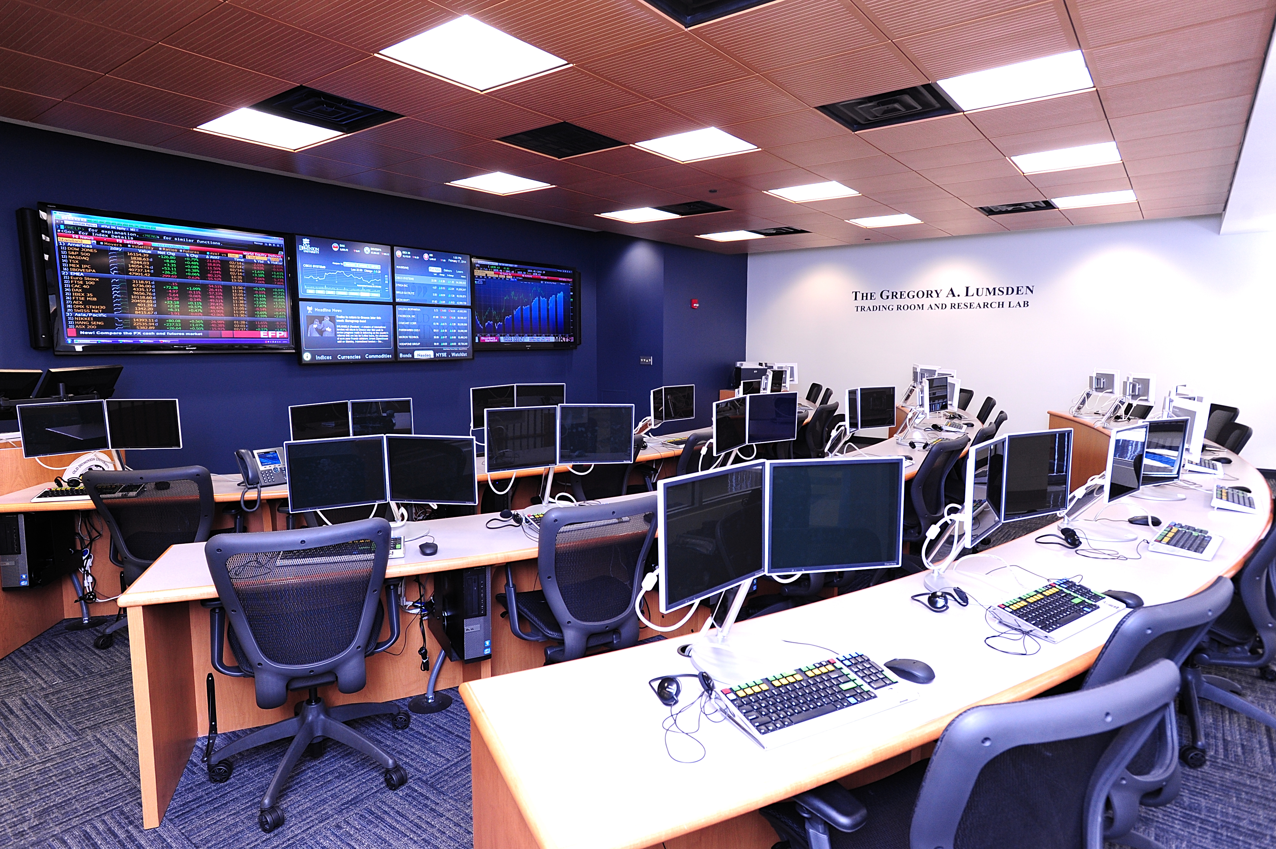 Gregory A. Lumsden Trading Room and Research Lab