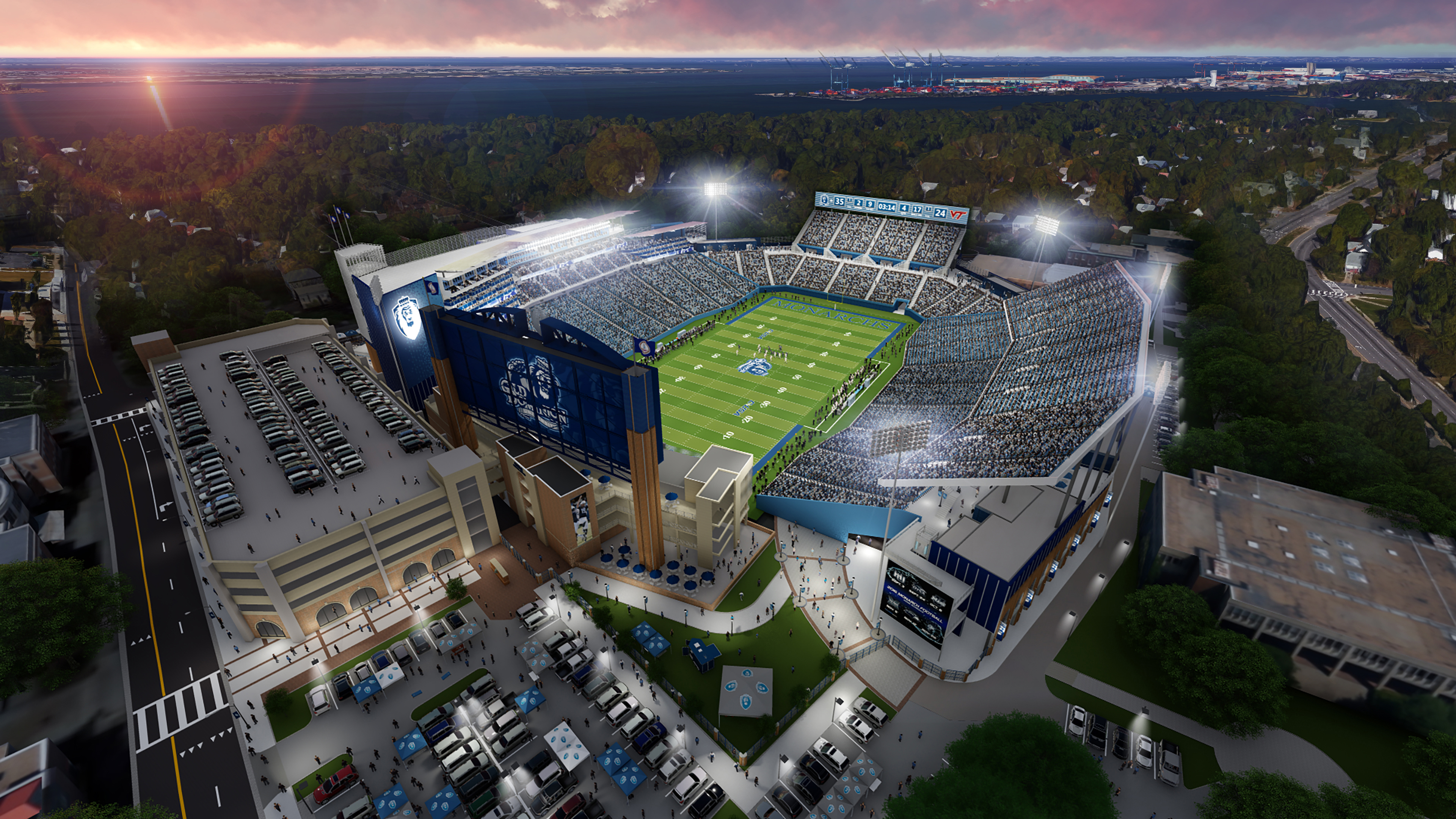 Architectural Rendering of Foreman Field 