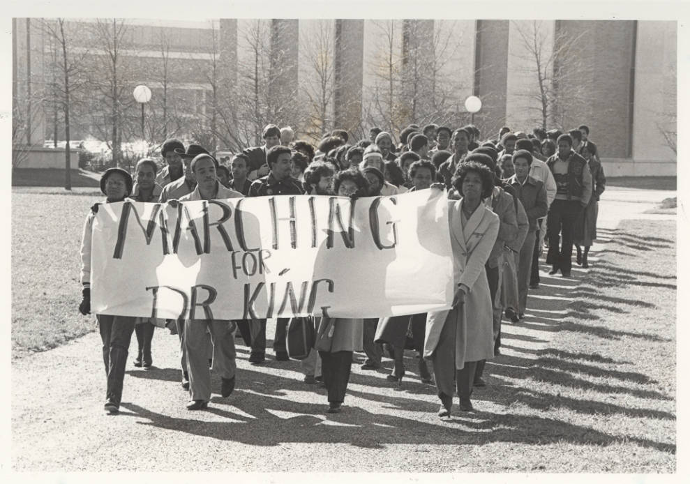 Marching for Dr. King in 1980's
