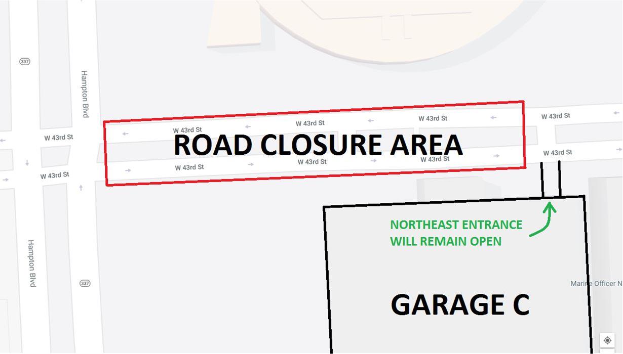 Barry Art Road Closure Map