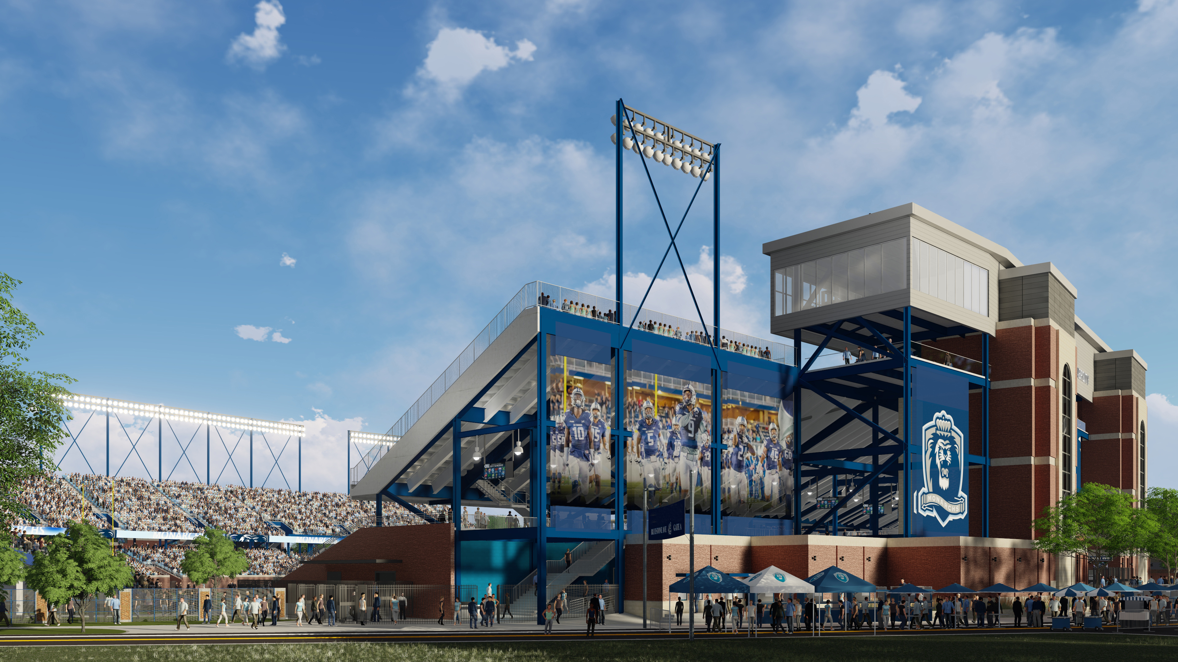 Stadium Reconstruction Rendering