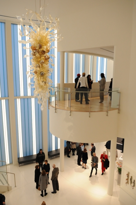 Barry Art Museum Lobby with Chandelier