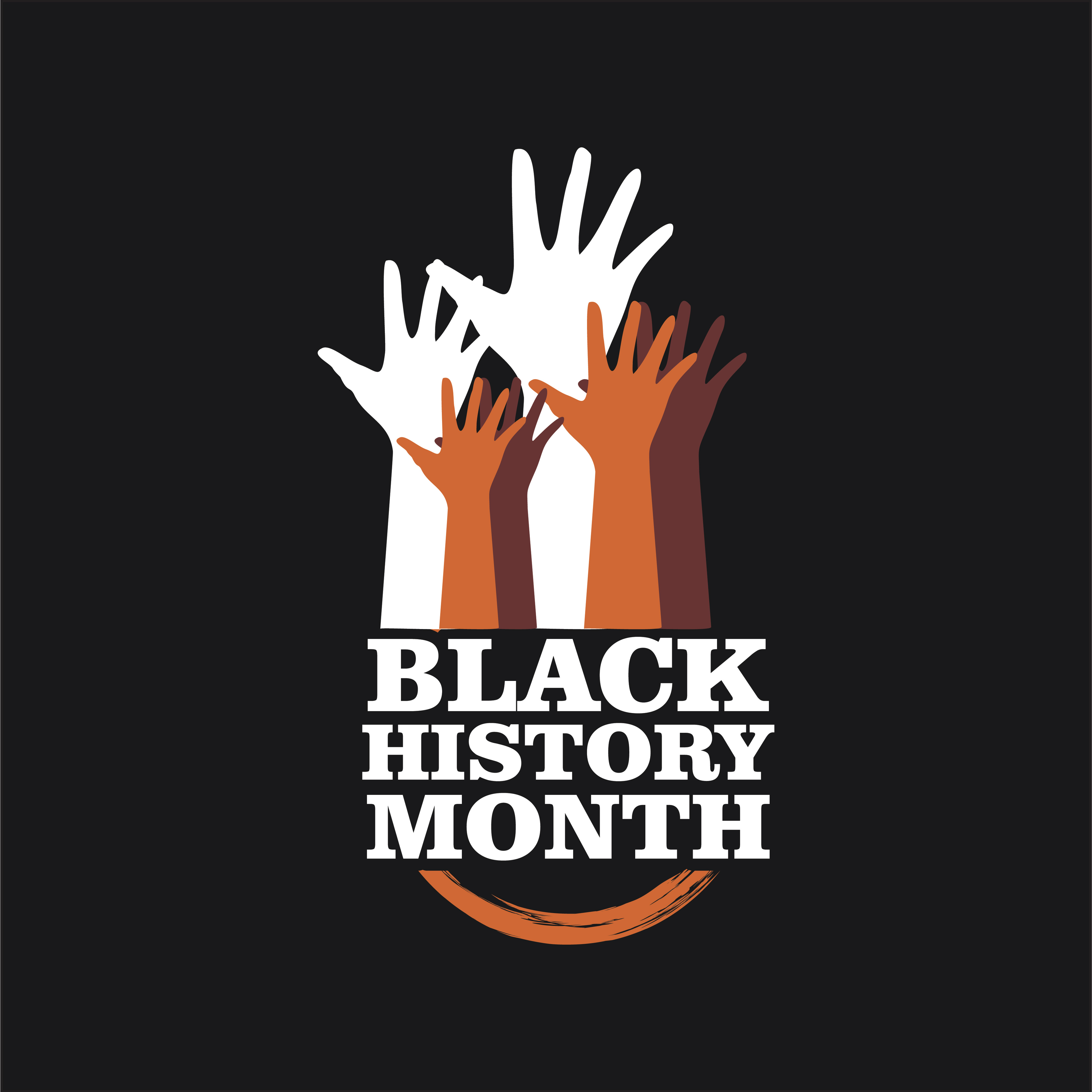 Vector template design for black history month