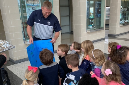 CLRC students welcome new ODU football coach Ricky Rahne