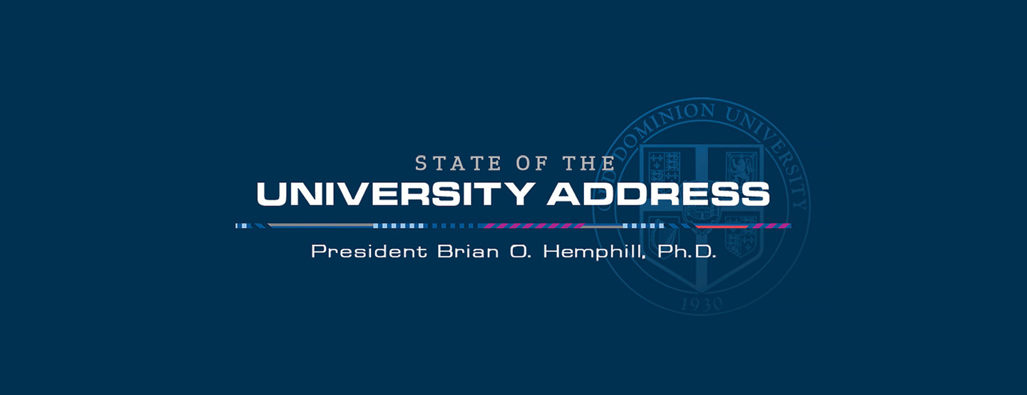 State of the University Address web banner