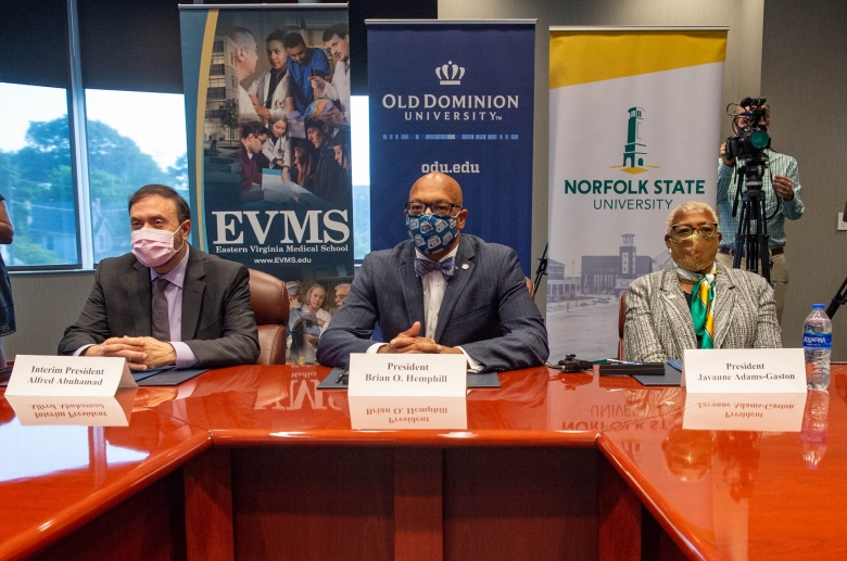 ODU, NSU, EVMS Sign Memorandum of Understanding for Regional School of