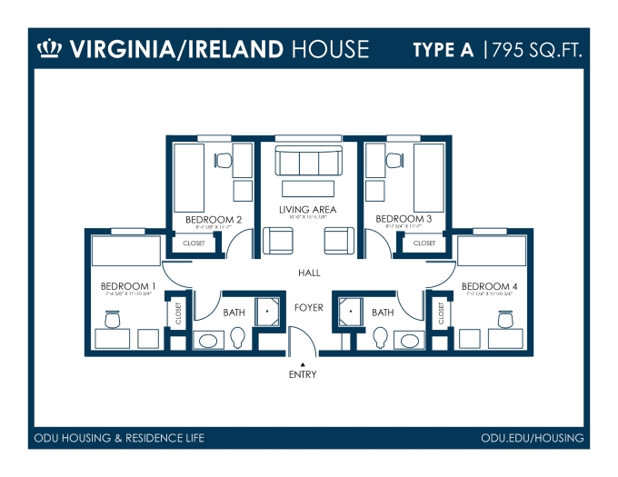 Virginia and Ireland Floor Plans