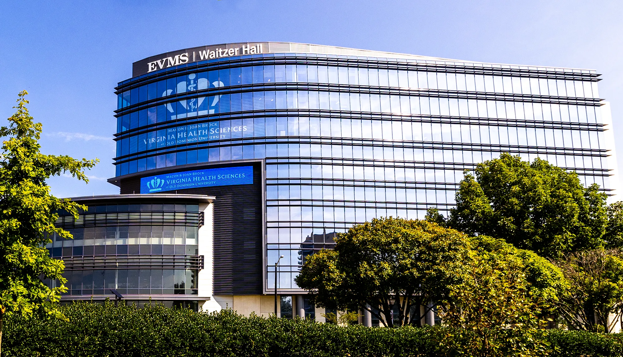 Waitzer Hall with new logo