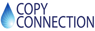 copy connection logo with a water drop icon