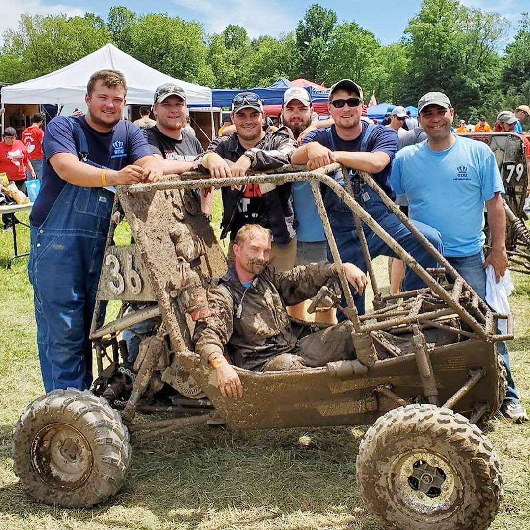 The 2019 ODU Baja team. Derek Wade is the third person on the left.
