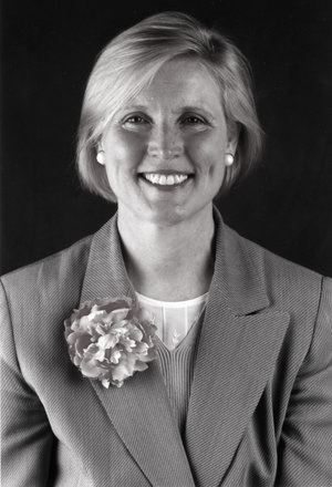 Roseann B&W headshot image.