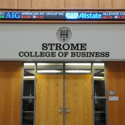 Ticker at the Strome College of Business
