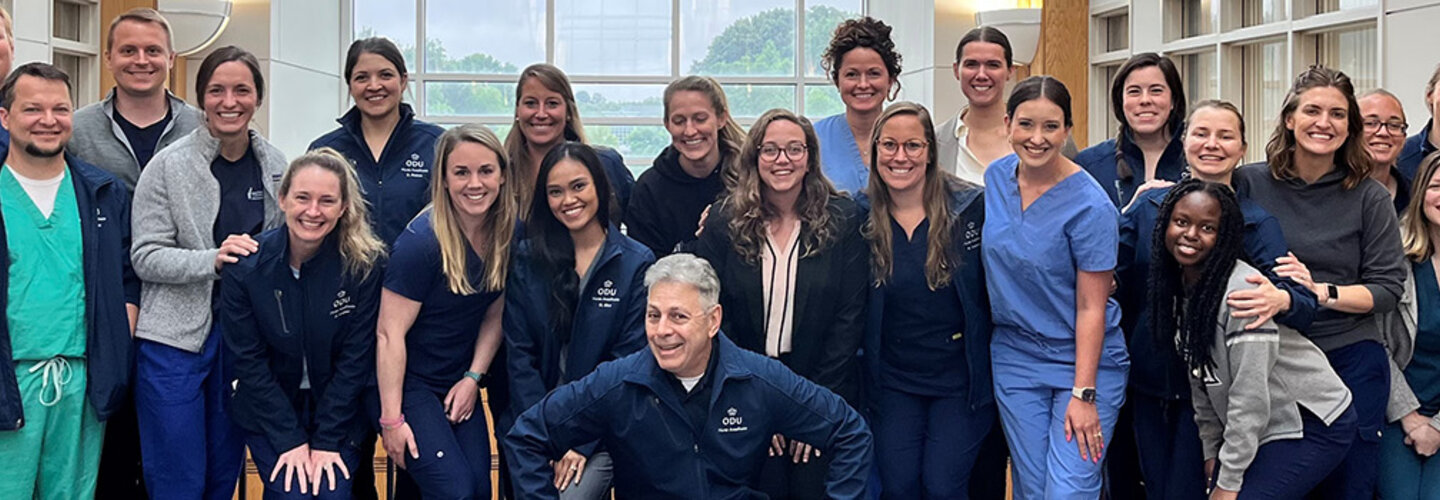 Nursing Anesthesia Class of 2024 gathered for group shot