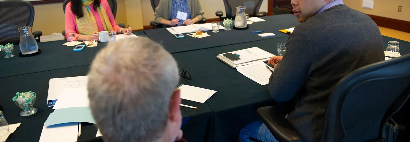 Residents meet for CRIT to discuss geriatric medicine