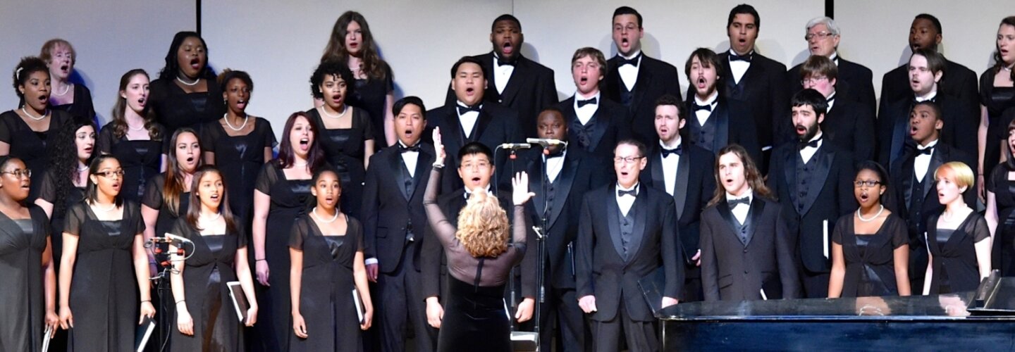 Old Dominion University Concert Choir, Dr. Nancy K. Klein, Director, at the Old Dominion University Music and Dance Showcase.