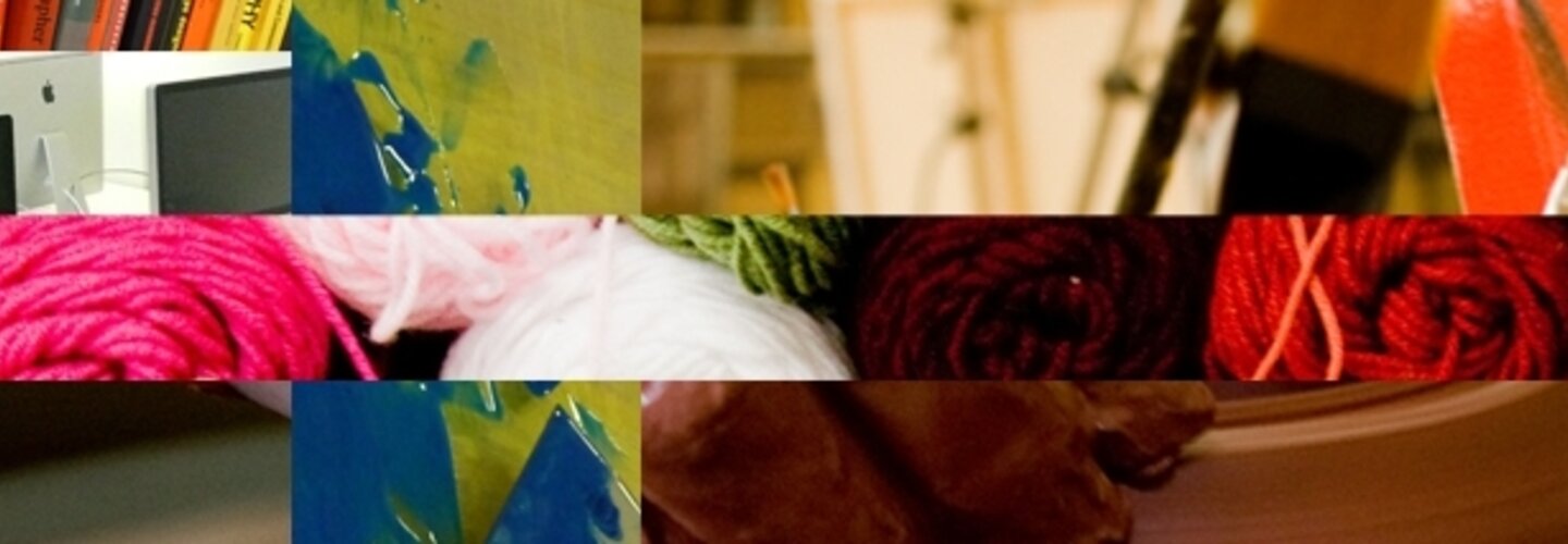 Composite image of various facets of the Art Department