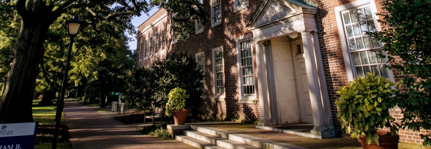 Outside building view of Spong Hall.
