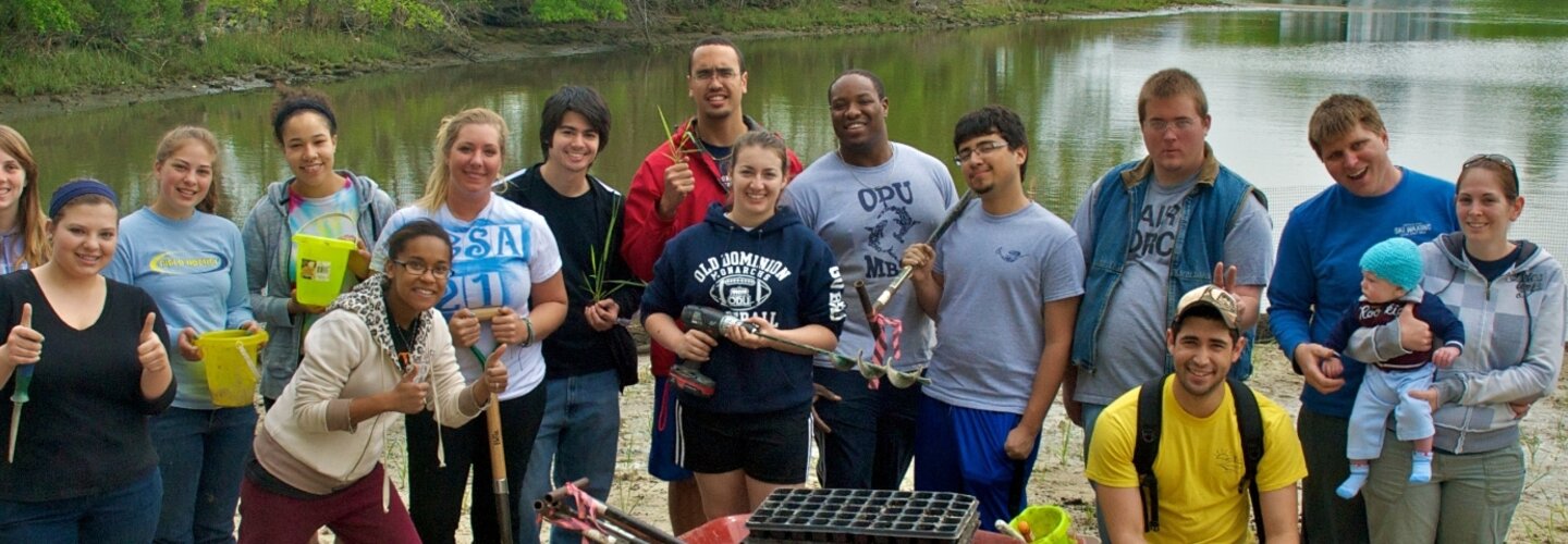 image of students from the wetlands project
