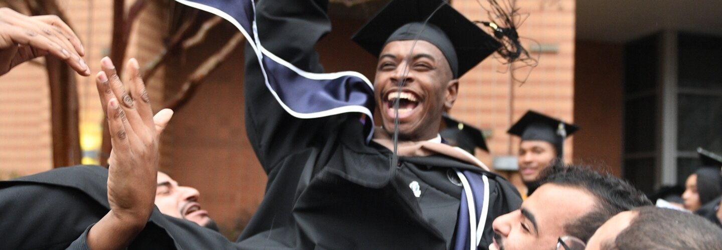 Students Celebrating Graduating 