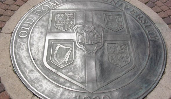 University Seal on Kaufman Mall