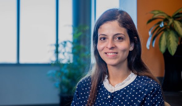 May Salama is the very first Ph.D. graduate from the Joint School of Public Health