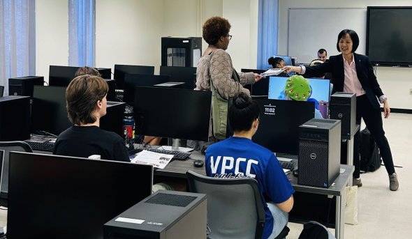 students in a classroom
