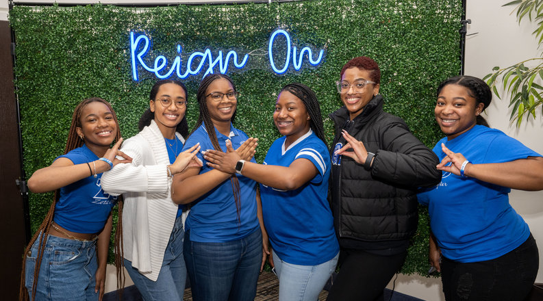 Students at Webb Center