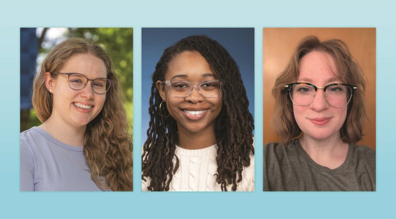 Olivia Brown, Alana Canty and Kathryn Bourlier have been named National Science Foundation Graduate Research Fellows.