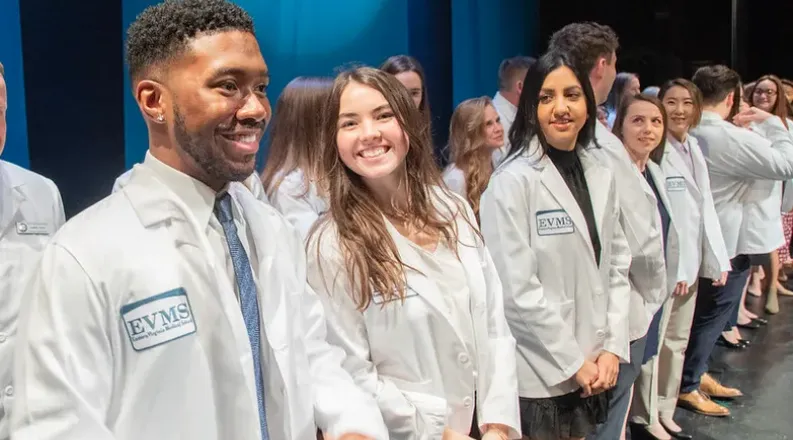 Students at the PA White Coat Ceremony