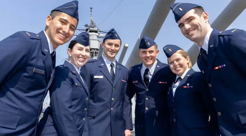 navy students on military ship