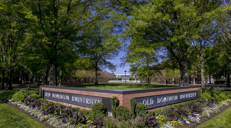 Old Dominion University sign