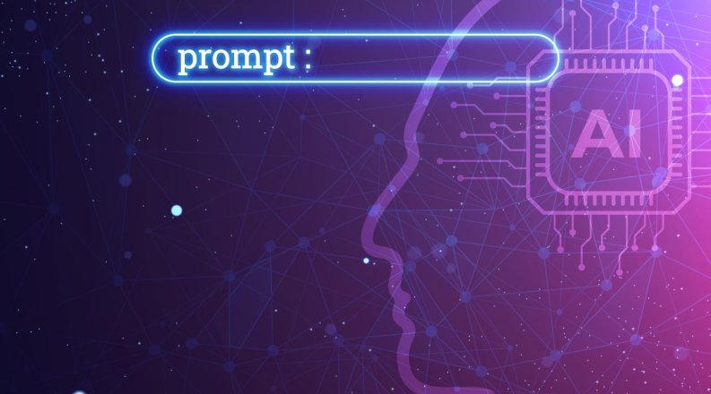 AI image with the word “prompt”