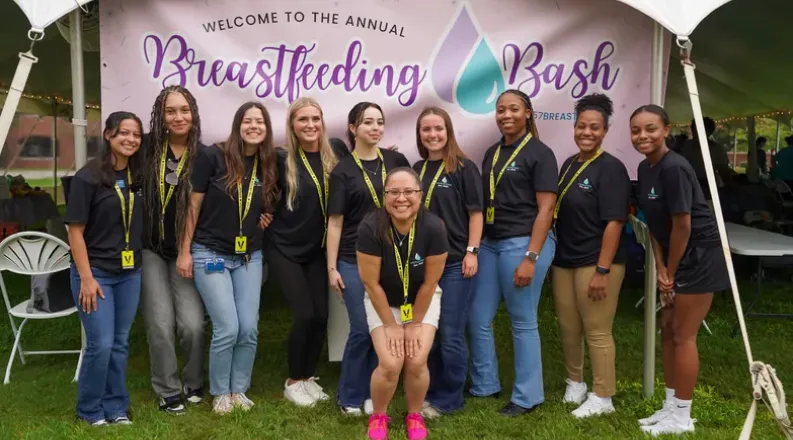 Group of volunteers at Breastfeeding Bash