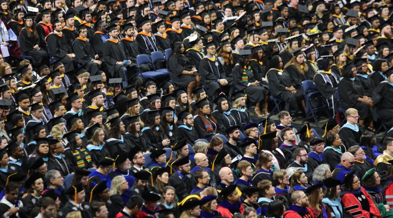 Full stadium for graduation