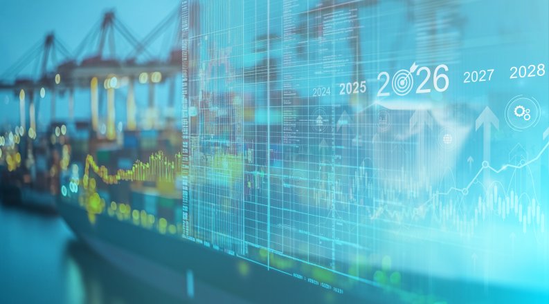 Graphic with ship and calendar images